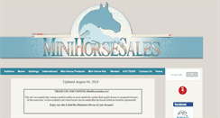 Desktop Screenshot of minihorsesales.com