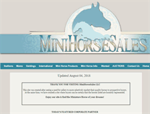 Tablet Screenshot of minihorsesales.com